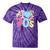I Love 70's Retro Style Nostalgia Vibe 1970's Party Premium Tri-Blend Tie-Dye T-Shirts Purple Tie-Dye