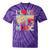 I Love 90's Music Retro Style Nostalgia Cassette 1990s Party Premium Tri-Blend Tie-Dye T-Shirts Purple Tie-Dye