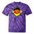 Nostalgia Chest Flag GDR Tie-Dye T-Shirts Purple Tie-Dye