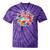 Nostalgia Love Tees -Adults Small Casual Festive Classic Fit T-Shirt Round Neck Straight Fit Collarless Short Sleeve Solid Lightweight Tie-Dye T-Shirts Purple Tie-Dye