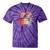 Old-School Hip Hop 80's 90's Style Music Cassette Nostalgia Tie-Dye T-Shirts Purple Tie-Dye