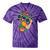 Retro 90s Boombox Nostalgia Party For Music Lovers Men Women Tie-Dye T-Shirts Purple Tie-Dye
