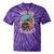 Retro Grammophone Never Forget Nostalgia Vintage Tie-Dye T-Shirts Purple Tie-Dye