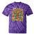 Retro Nostalgia Era Disco Groovy 80s 90s Vintage Aesthetic Premium Tri-Blend Tie-Dye T-Shirts Purple Tie-Dye