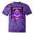 Retro Nostalgia Vaporwave- Error 404 Tie-Dye T-Shirts Purple Tie-Dye