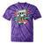 Retro Old Cassette Tape Cartoon With Walker Nostalgia Tie-Dye T-Shirts Purple Tie-Dye
