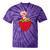 Strawberry Shortcake Sitting On Strawberry Retro Nostalgia Tie-Dye T-Shirts Purple Tie-Dye