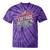 Vintage 1980 Retro Badge Decade Nostalgia Graphic Emblem Tie-Dye T-Shirts Purple Tie-Dye