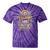 Vintage 1981 Retro Badge Nostalgia Eighties Compass Skull Tie-Dye T-Shirts Purple Tie-Dye