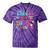 Vintage 80s Costume Nostalgia 1980s Fashion Cute Girls Women Tie-Dye T-Shirts Purple Tie-Dye