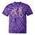 Vintage Bicycle With Playing Cards Nostalgia Premium Tri-Blend Tie-Dye T-Shirts Purple Tie-Dye