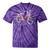 Vintage Bicycle With Playing Cards Nostalgia Tie-Dye T-Shirts Purple Tie-Dye