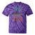 Vintage Locomotive Nostalgia Railroad Stars Tie-Dye T-Shirts Purple Tie-Dye