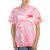 1970's Lemon Labs Quaalude 300 Label Reproduction Nostalgia Premium Tri-Blend Tie-Dye T-Shirts Coral Tie-Dye