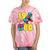 1980 Retro Raised In The 80s Old School Nostalgia Vibes Tie-Dye T-Shirts Coral Tie-Dye