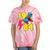 1984 Retro Raised In The 80s Old School Nostalgia Vibes Tie-Dye T-Shirts Coral Tie-Dye