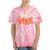 60's Vibe Retro Nostalgia Classic Mixtape Era 1960s Party Tie-Dye T-Shirts Coral Tie-Dye