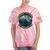 8-Bit Gamer Birder Blue Jay Arcade Nostalgia Nature Tie-Dye T-Shirts Coral Tie-Dye