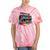 80s 90s Hip Hop Nostalgia Retro Boombox Music Lovers Tie-Dye T-Shirts Coral Tie-Dye