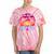 80s Fashion Girls Just Wanna Have Fun 1980s Nostalgia Tie-Dye T-Shirts Coral Tie-Dye