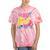 80's Girl Roller Skates Skating Eighties 1980s Nostalgia Tie-Dye T-Shirts Coral Tie-Dye