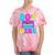 80's Vibe Retro Style Cassette Tape Nostalgia 1980s Party Tie-Dye T-Shirts Coral Tie-Dye