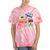 80's Vintage Cassette Tape Nostalgia Mixtape Era 1980s Retro Premium Tri-Blend Tie-Dye T-Shirts Coral Tie-Dye