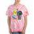 90s Retro Cassette And Walkman Nostalgia Graphic Tee Tie-Dye T-Shirts Coral Tie-Dye
