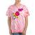 90’s Ring Retro Nostalgia Colorful Throwback Tie-Dye T-Shirts Coral Tie-Dye