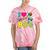 Dad I Love The 80's Retro 80s Nostalgia For Dad Premium Tri-Blend Tie-Dye T-Shirts Coral Tie-Dye