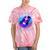 Never Forget Retro 80s 90s Nostalgia Tie-Dye T-Shirts Coral Tie-Dye