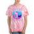 Never Forget Retro 80s 90s Nostalgia Tie-Dye T-Shirts Coral Tie-Dye