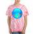 Frutiger Aero Aesthetic Tech Orb Fishes Tie-Dye T-Shirts Coral Tie-Dye