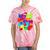 Frutiger Aero Aesthetic Tech Orb Pattern Heart Cherry Lips Tie-Dye T-Shirts Coral Tie-Dye