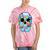 Frutiger Aero Aesthetic Tech Skull Computer Fishes Tie-Dye T-Shirts Coral Tie-Dye