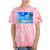 Frutiger Aero Beach Y2k Aesthetic Palm Tree Sand Ocean Tie-Dye T-Shirts Coral Tie-Dye