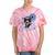 Frutiger Aero Cat Meme Headphone Kitty Cat Lover Tie-Dye T-Shirts Coral Tie-Dye