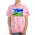 Frutiger Aero Dolphin Meadow Aesthetic Y2k 2000s Ironic Tie-Dye T-Shirts Coral Tie-Dye