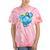 Frutiger Aero Metro Abstract Maximalism 2000s Nostalgia Tie-Dye T-Shirts Coral Tie-Dye