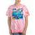 Frutiger Aero Retro Vibes Y2K Retro Grunge Tie-Dye T-Shirts Coral Tie-Dye