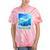 Frutiger Aero Skeuomorphism User Interface Nostalgia Tie-Dye T-Shirts Coral Tie-Dye
