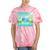 Frutiger Aero Y2k Aesthetic Palm Trees Cyber Beach World Tie-Dye T-Shirts Coral Tie-Dye