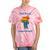 GDR Pioneer East East Nostalgia USSR Soviet Union Tie-Dye T-Shirts Coral Tie-Dye