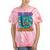 Be Kind Rewind 90s VHS Nostalgia Retro Tie-Dye T-Shirts Coral Tie-Dye
