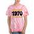Limited 1970 Edition Retro Vintage 70s Nostalgia Premium Tie-Dye T-Shirts Coral Tie-Dye