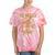 Los Angeles Hotrods Automotive Nostalgia Distressed Tie-Dye T-Shirts Coral Tie-Dye