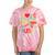 I Love 70's Music Retro Style Nostalgia Cassette 1970s Party Tie-Dye T-Shirts Coral Tie-Dye