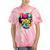 I Love The 70s Retro Cassette Roller Vinyl Nostalgia Vibes Tie-Dye T-Shirts Coral Tie-Dye