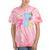 I Love 70's Retro Style Nostalgia Vibe 1970's Party Premium Tri-Blend Tie-Dye T-Shirts Coral Tie-Dye