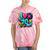 I Love The 70s Vintage Cassette Roller Vinyl Nostalgia 70s Tie-Dye T-Shirts Coral Tie-Dye